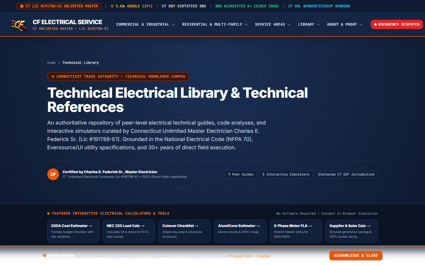 Master-Electrician Reviewed Technical Library & 5 Interactive Simulators