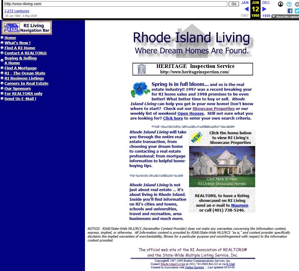 RILiving.com (1998–2001): Building Rhode Island’s Statewide MLS Database Platform